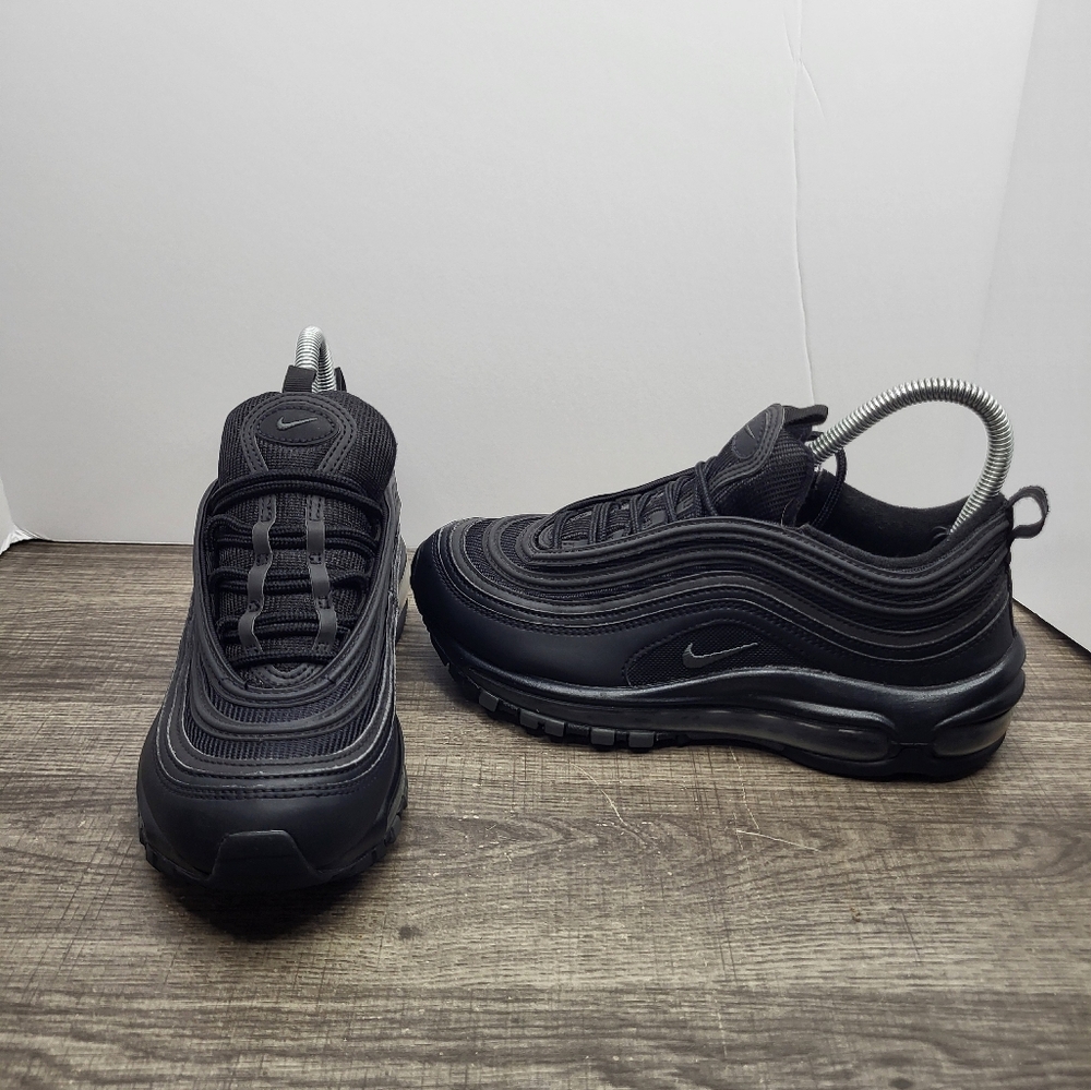 Nike Air Max 97 Triple Black Running Shoes Size 7 Women's Sneakers 921733-001